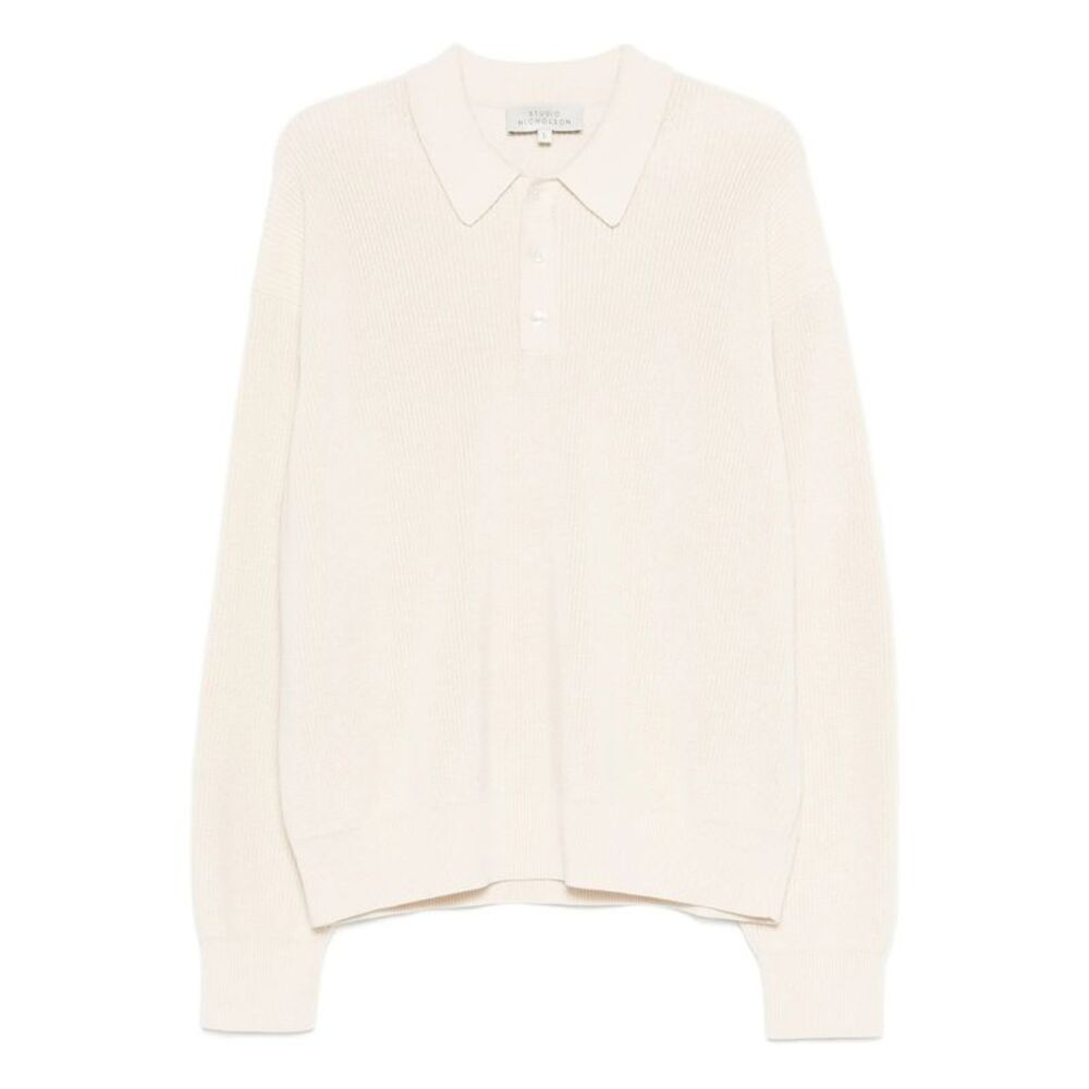 Studio Nicholson Neutrals Polo Shirts Men